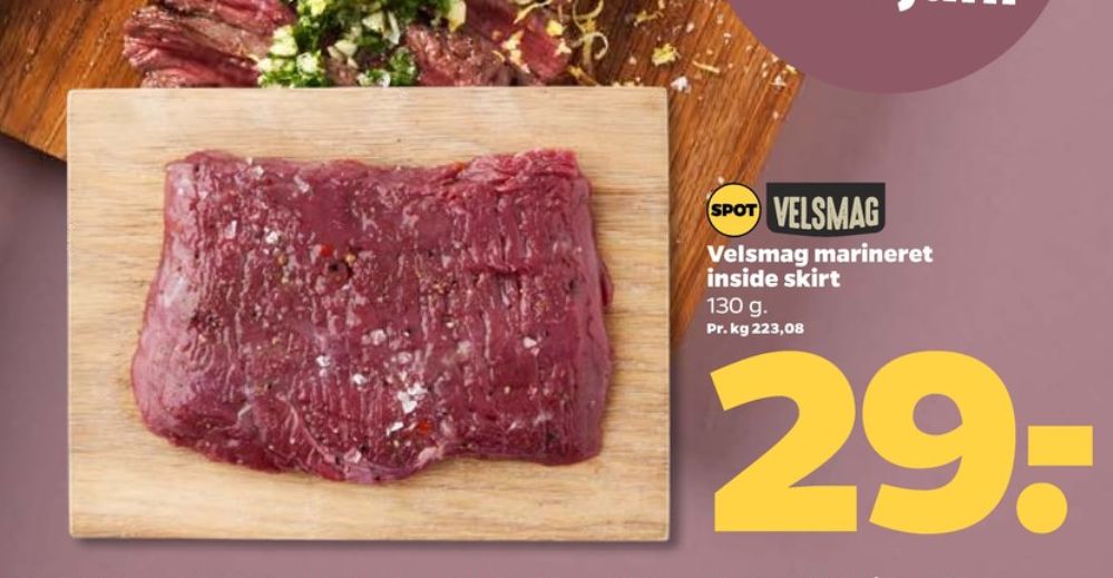 Velsmag, Oksesteaks