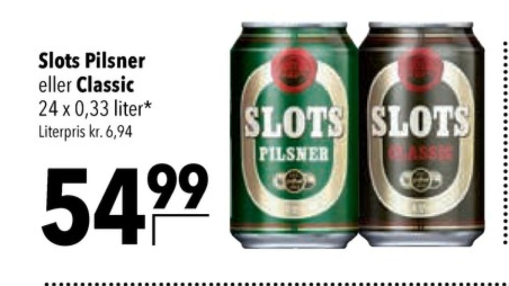 Slots Classic, Øl 24 pk.