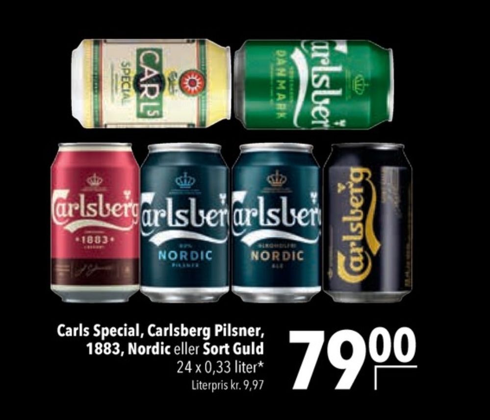 Carlsberg Sort guld, Øl 24 pk.