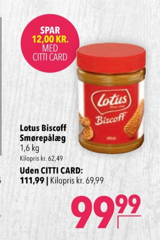 Lotus Biscoff, Smørepålæg