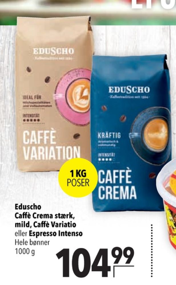 Eduscho Caffé Crema Kraftig, Kaffebønner