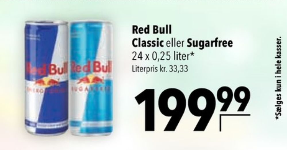 Red Bull Sugarfree, Energidrik 24 pk.