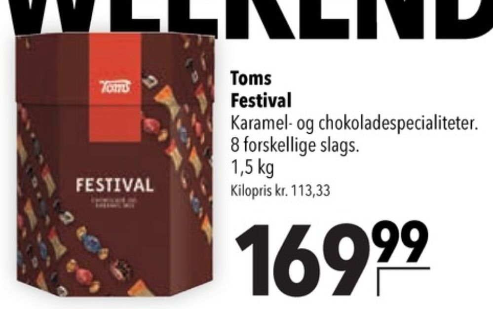 Toms Festival, Dessertchokolade