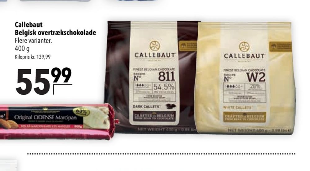 Callebaut, Overtrækschokolade 811