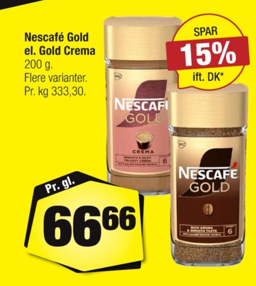 Nescafe Gold, Instant Kaffe