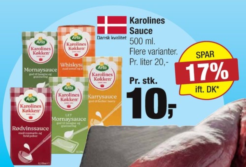 Karolines, Mornaysauce