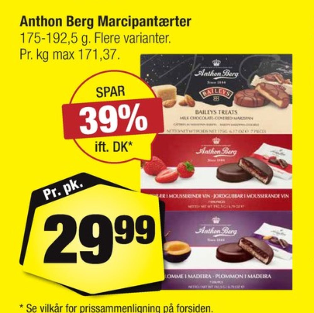 Anthon Berg, Marcipantærter Jordbær i Champagne