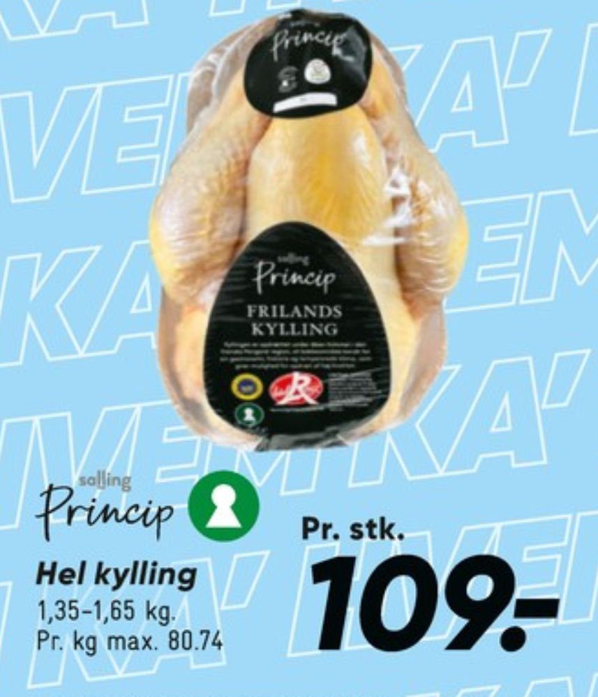 Salling Princip, Kylling