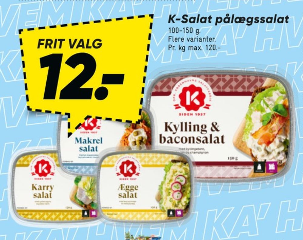 K-salat, Kylling & Baconsalat