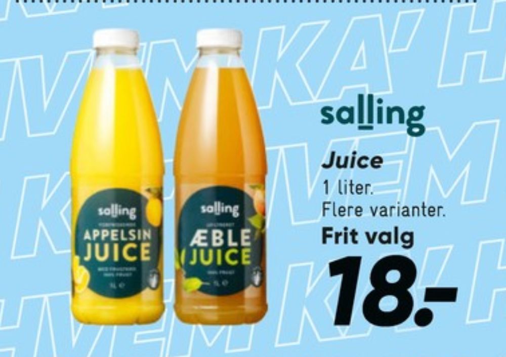 Salling, Appelsinjuice