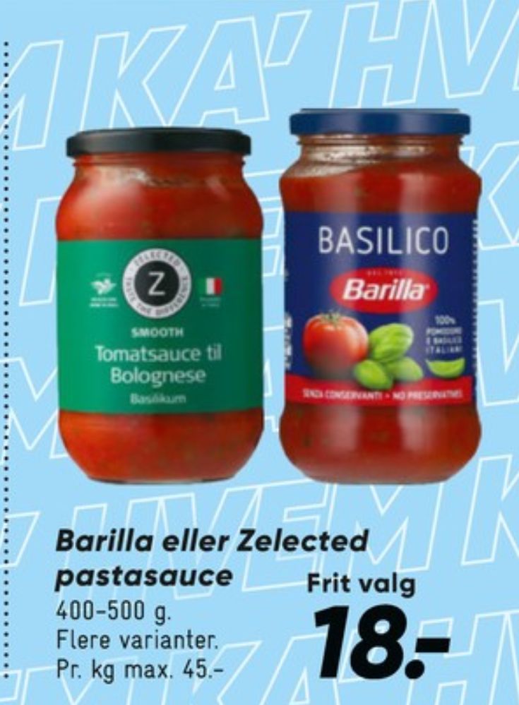 Barilla, Basilico sauce