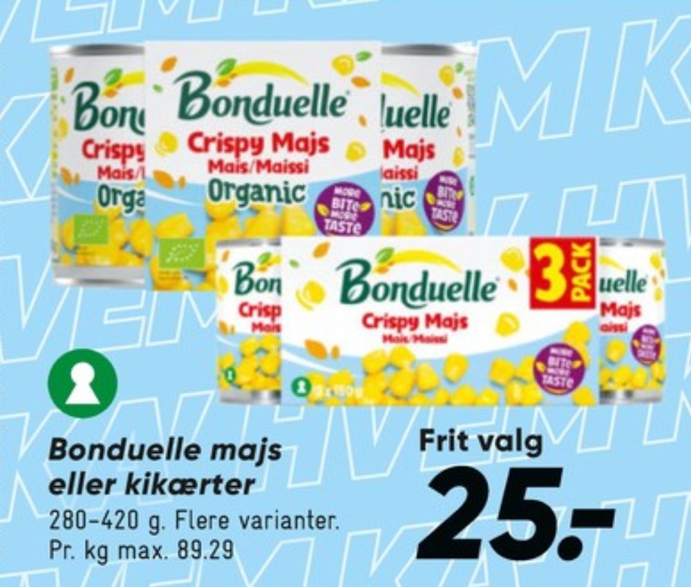 Bonduelle, Majs