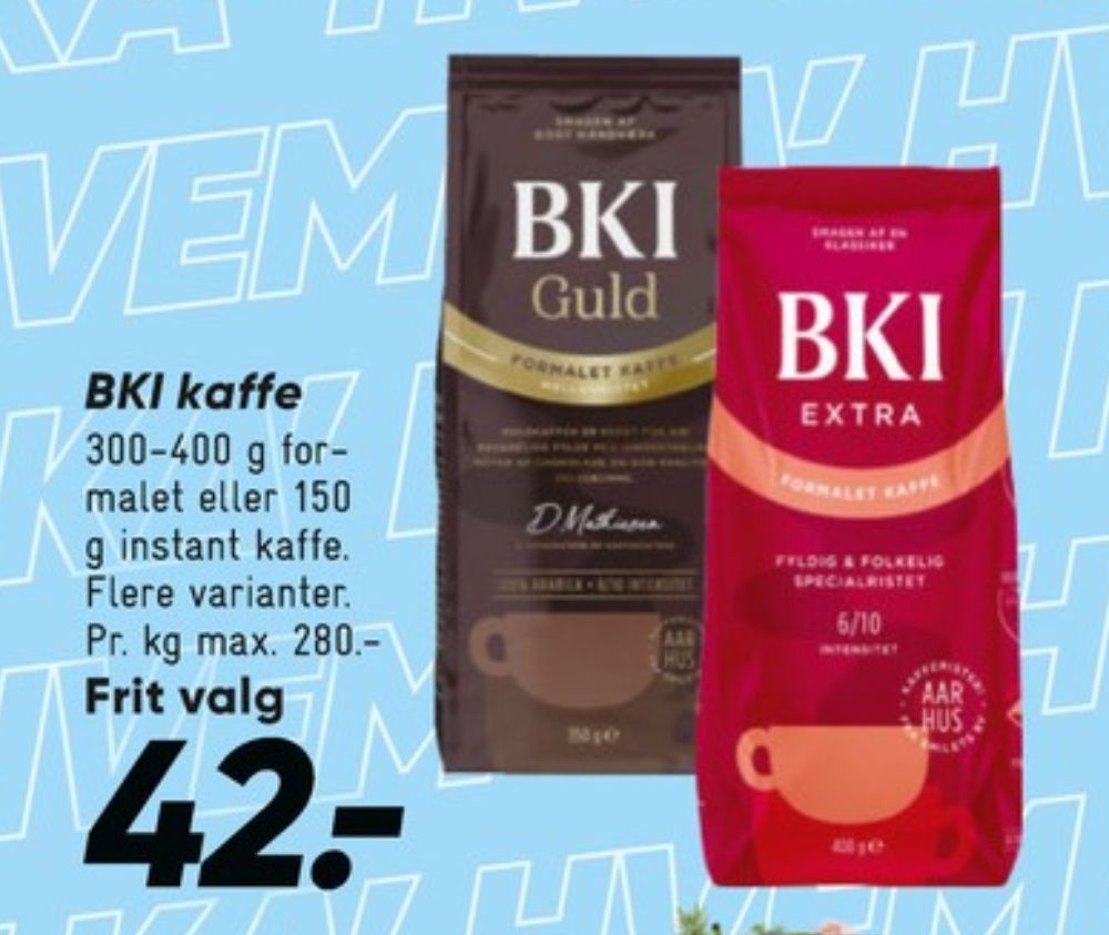 BKI, Instant Kaffe