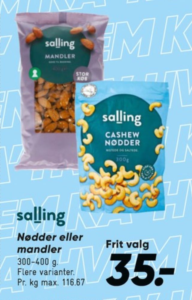 Salling, Mandler
