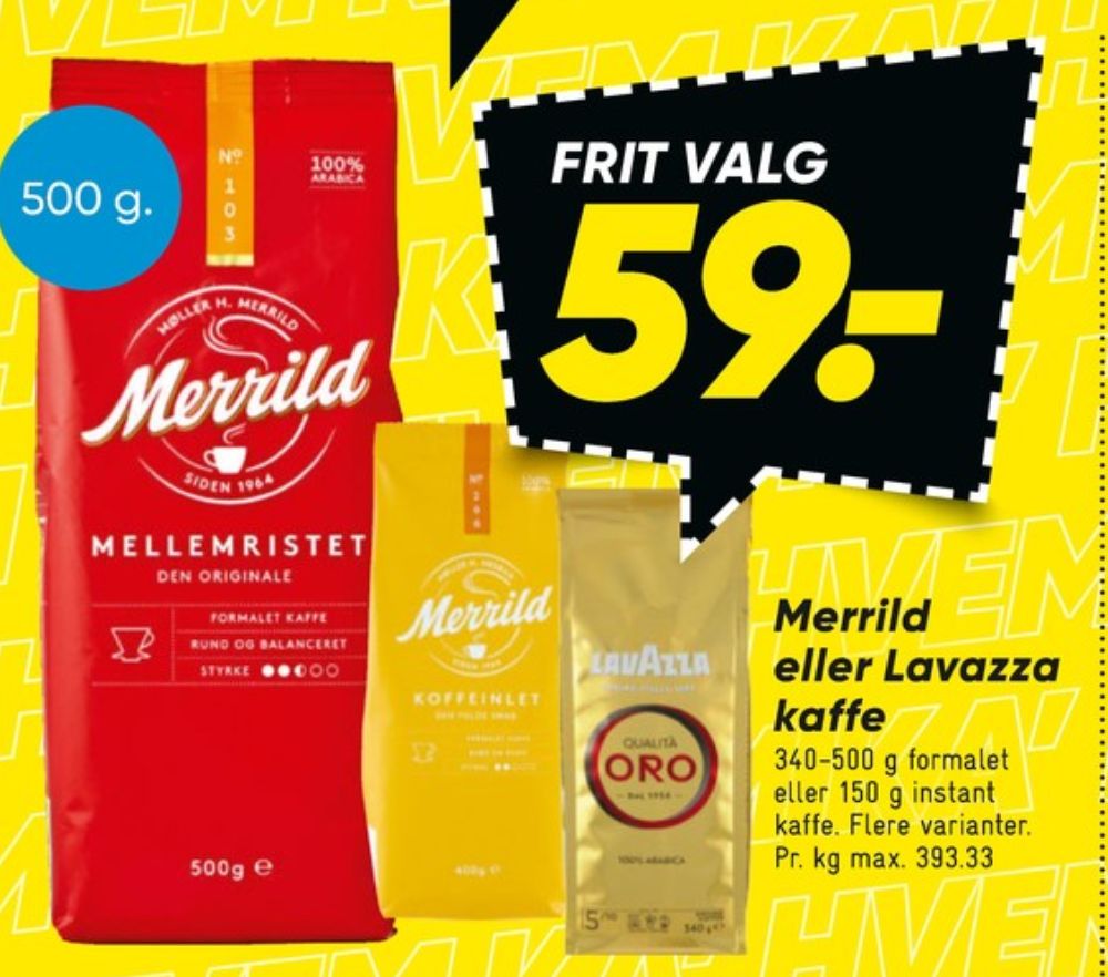 Merrild Mellemristet, Kaffe Formalet