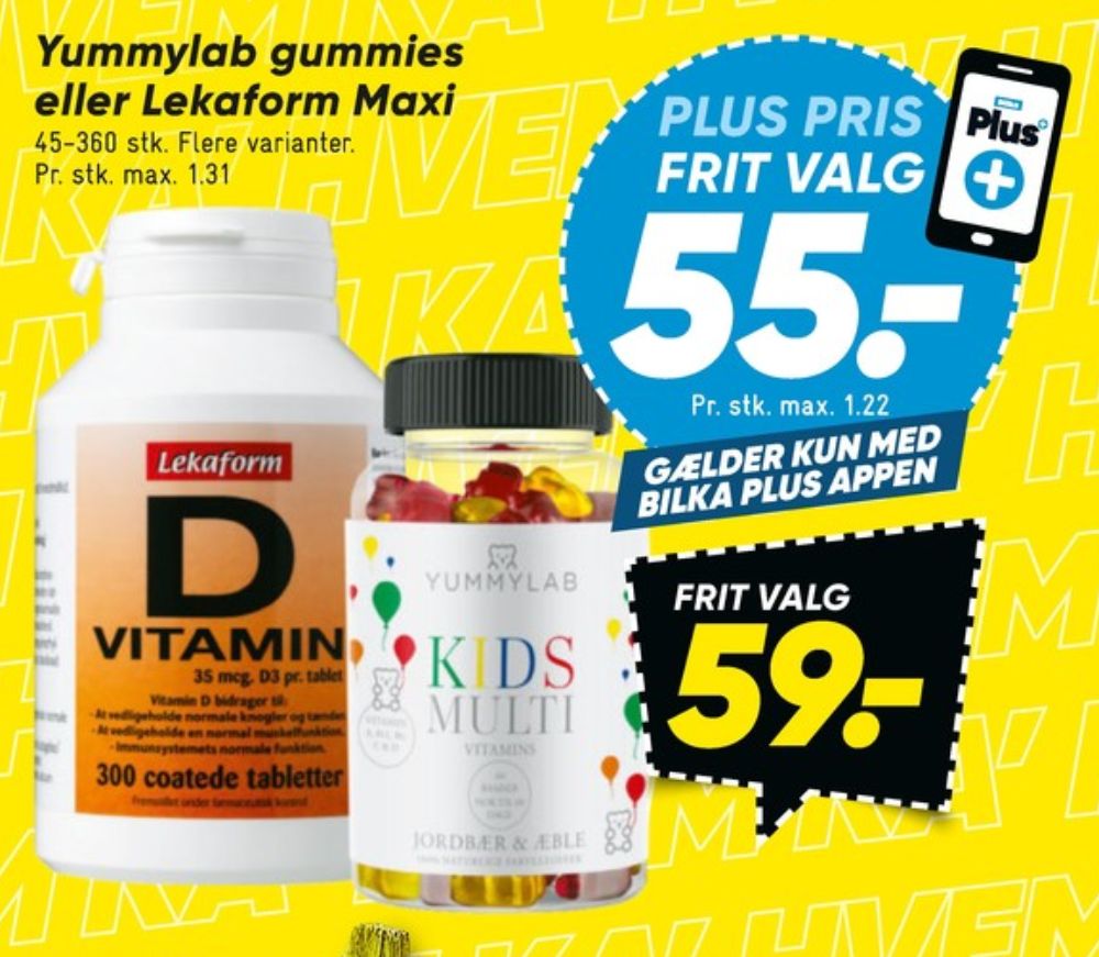 Lekaform, Vitaminer