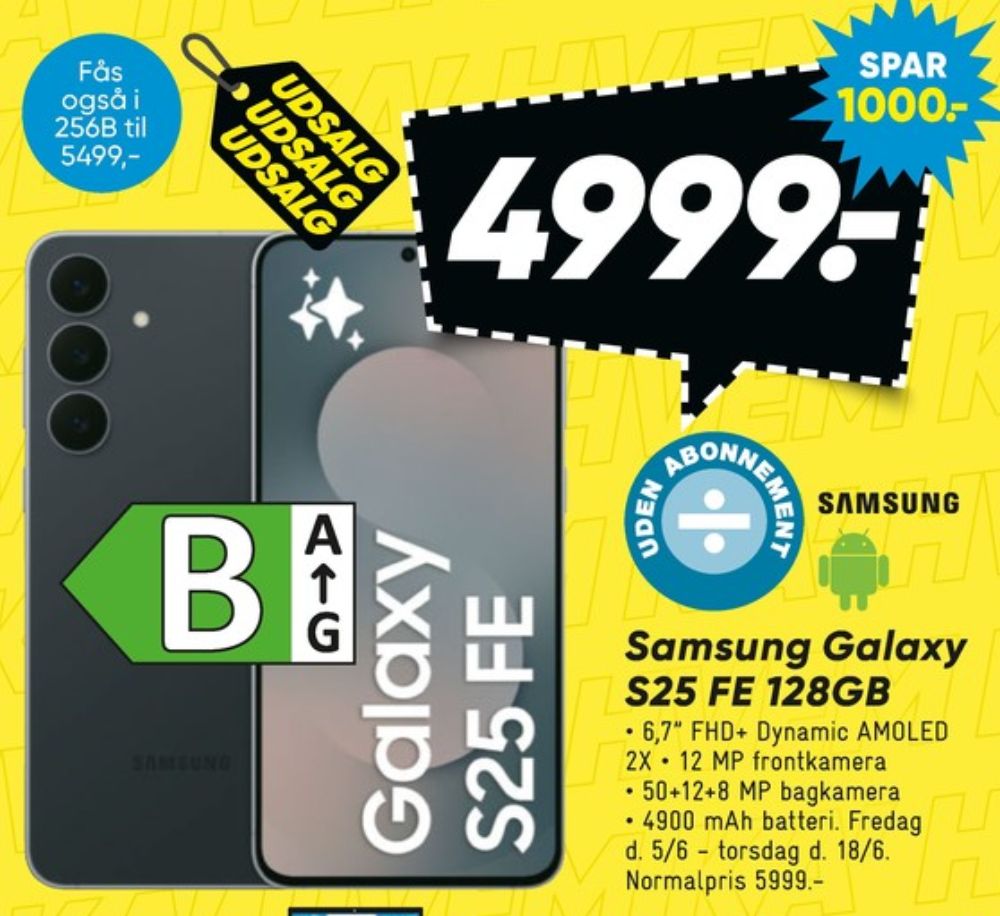 Samsung Galaxy S25 FE, Mobiltelefon