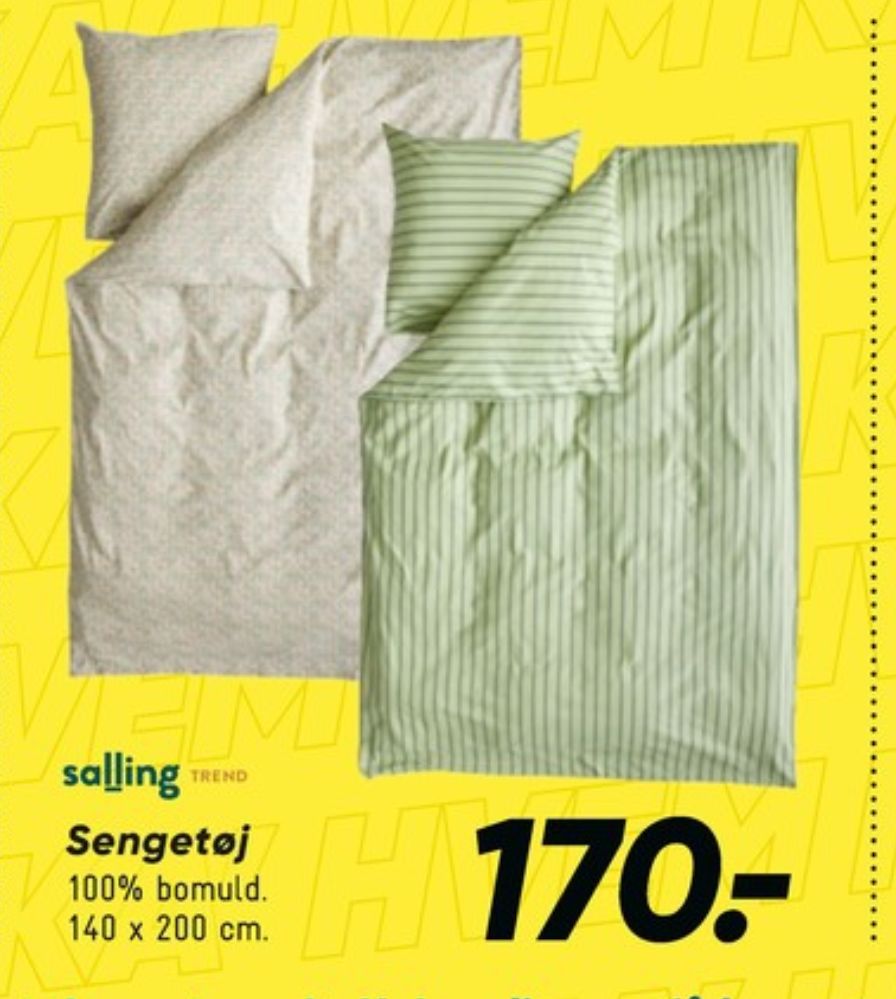 Salling, Sengesæt