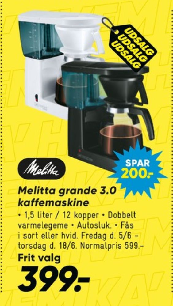 Melitta, Kaffemaskine
