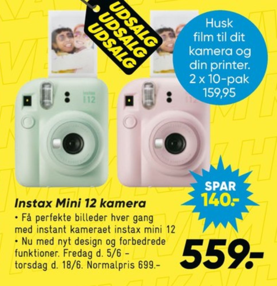 Instax, Kamerafilm