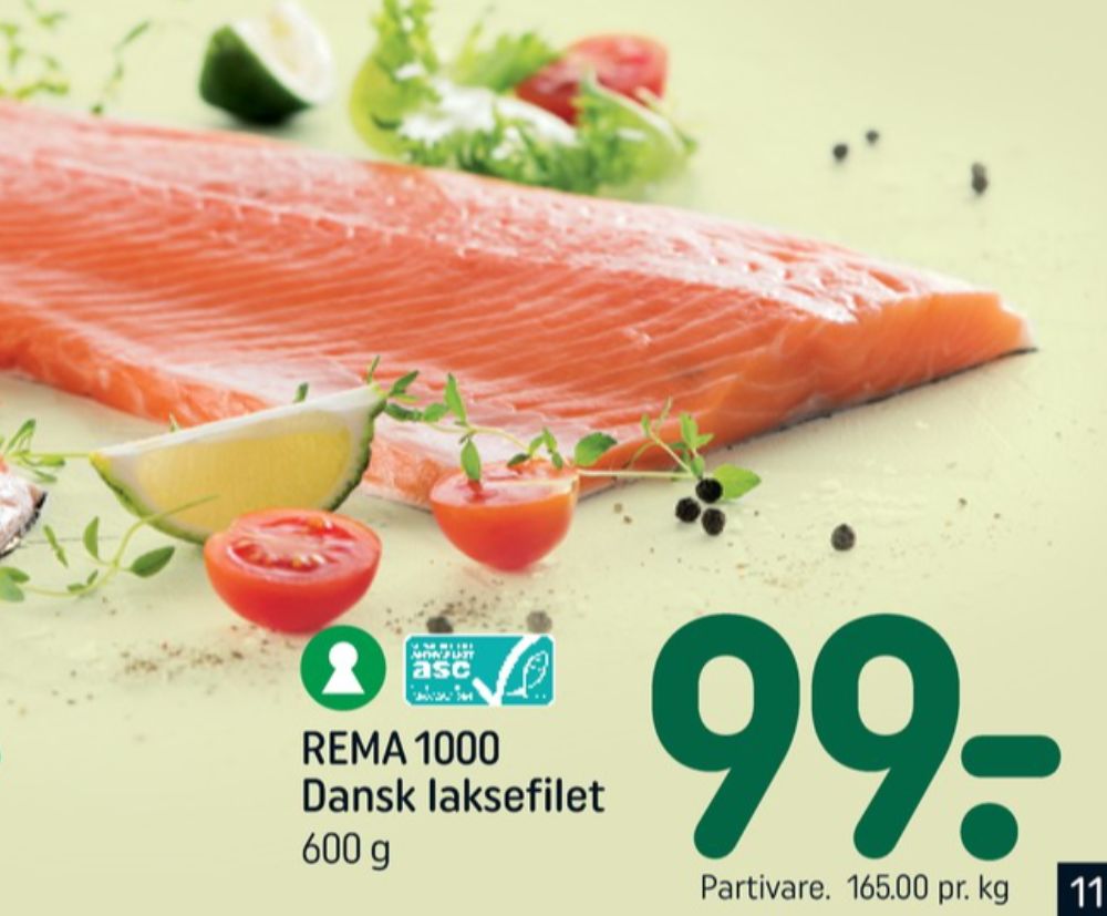 Rema 1000, Laksefilet