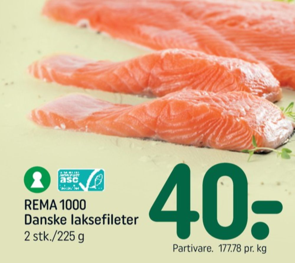 Rema 1000, Laksefilet