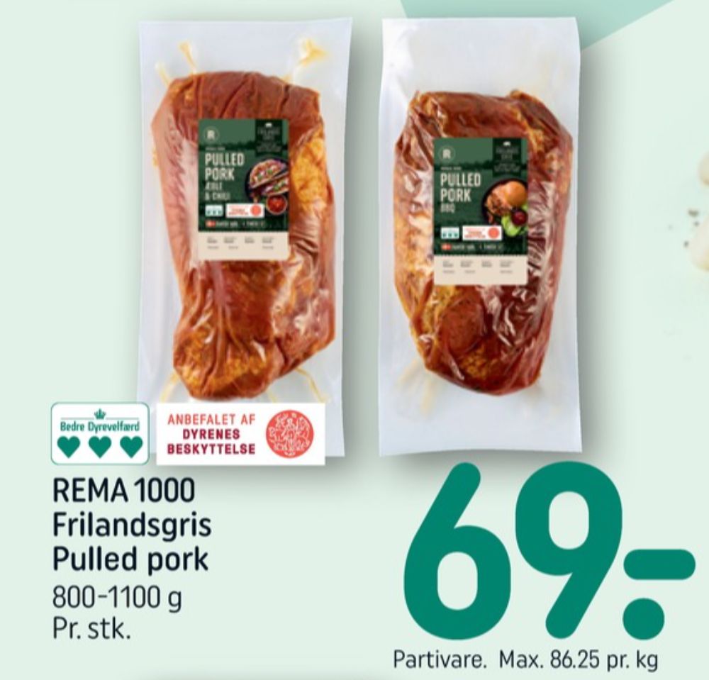 Rema 1000, Pulled pork