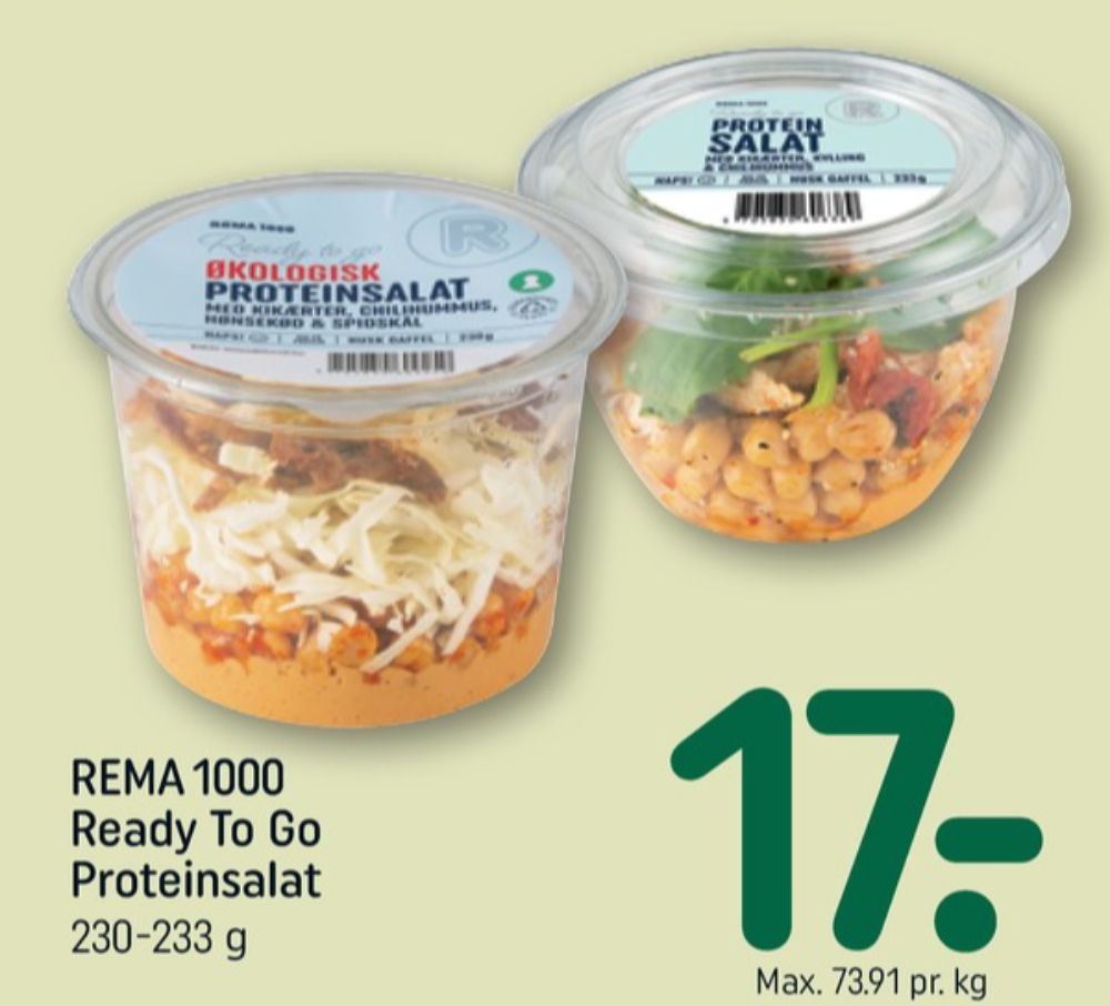 Rema 1000, Proteinsalat