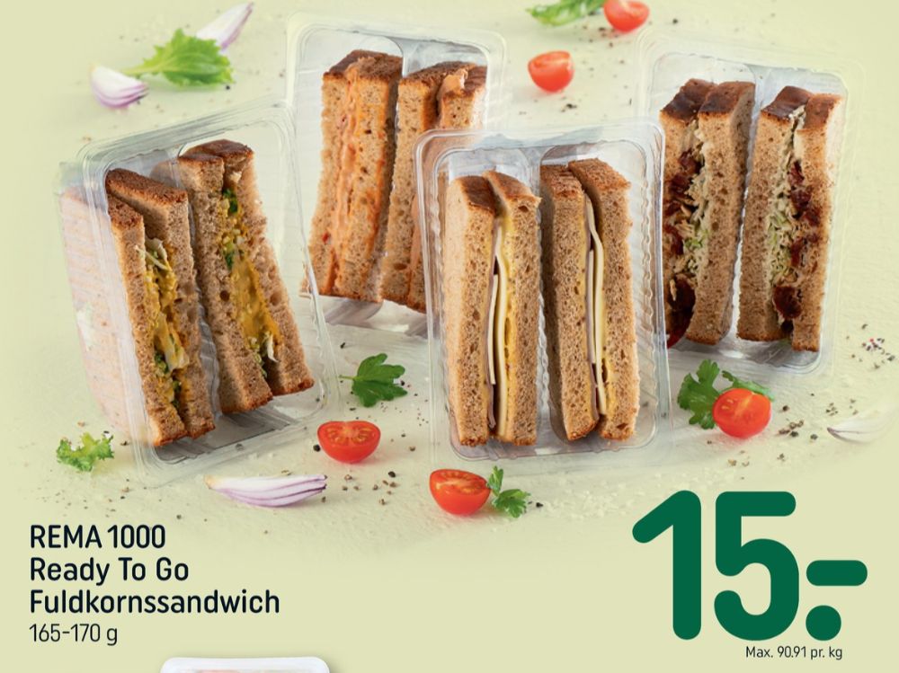 Rema 1000, Sandwich