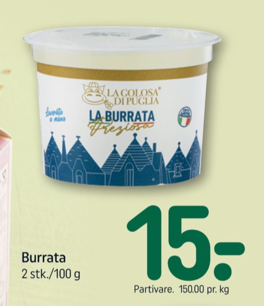 La Golosa Di Puglia, Mozzarella