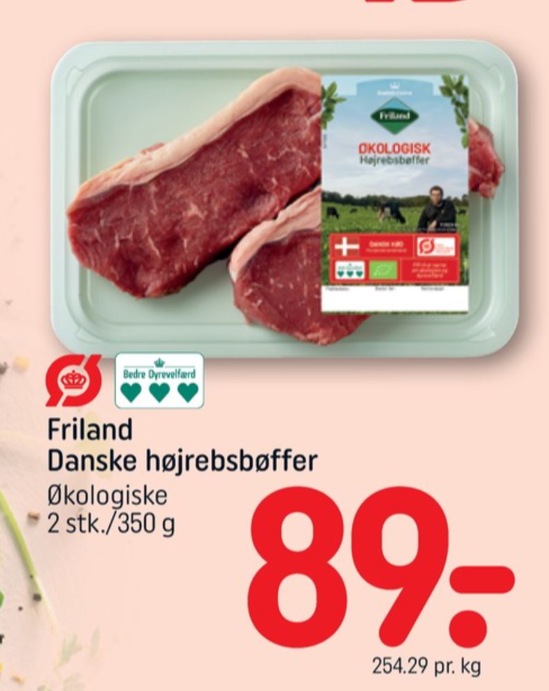 FRILAND Økologi, Oksehøjrebsbøffer