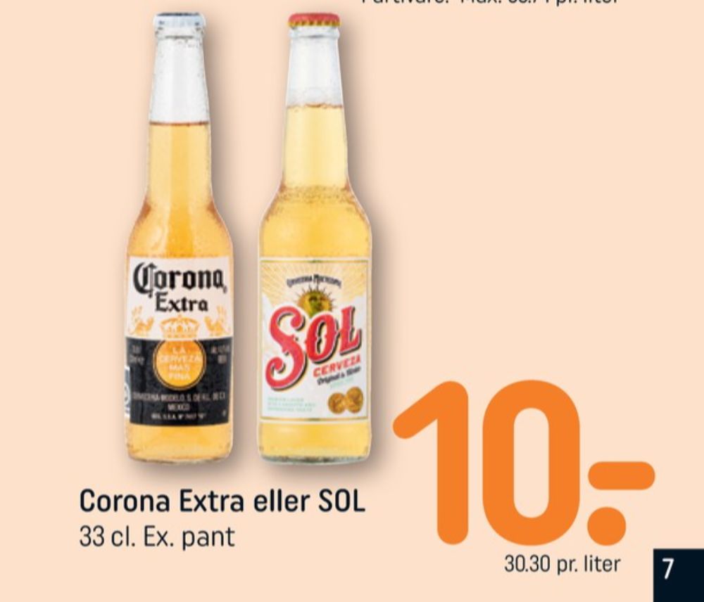 Sol, Specialøl
