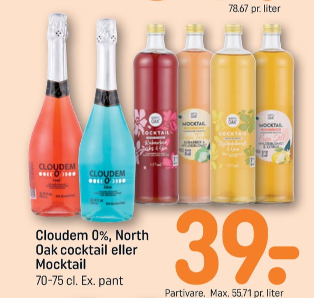 North Oak, Virgin Tonic Rabarber & Hyldeblomst Mocktail