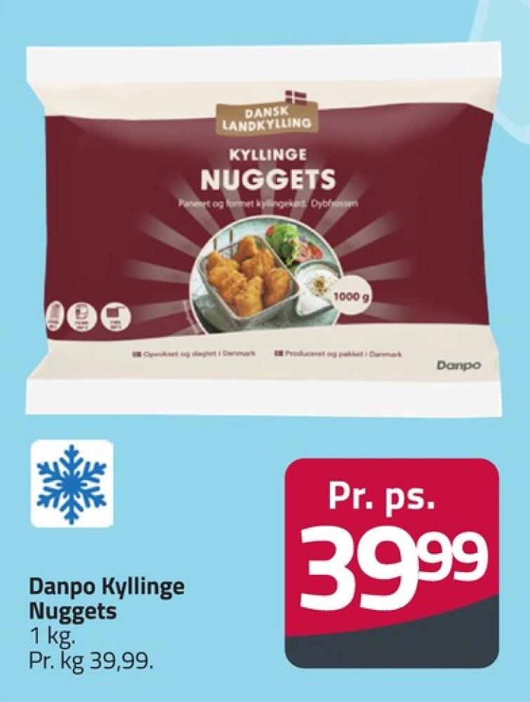 Dansk Landkylling, Kyllingenuggets