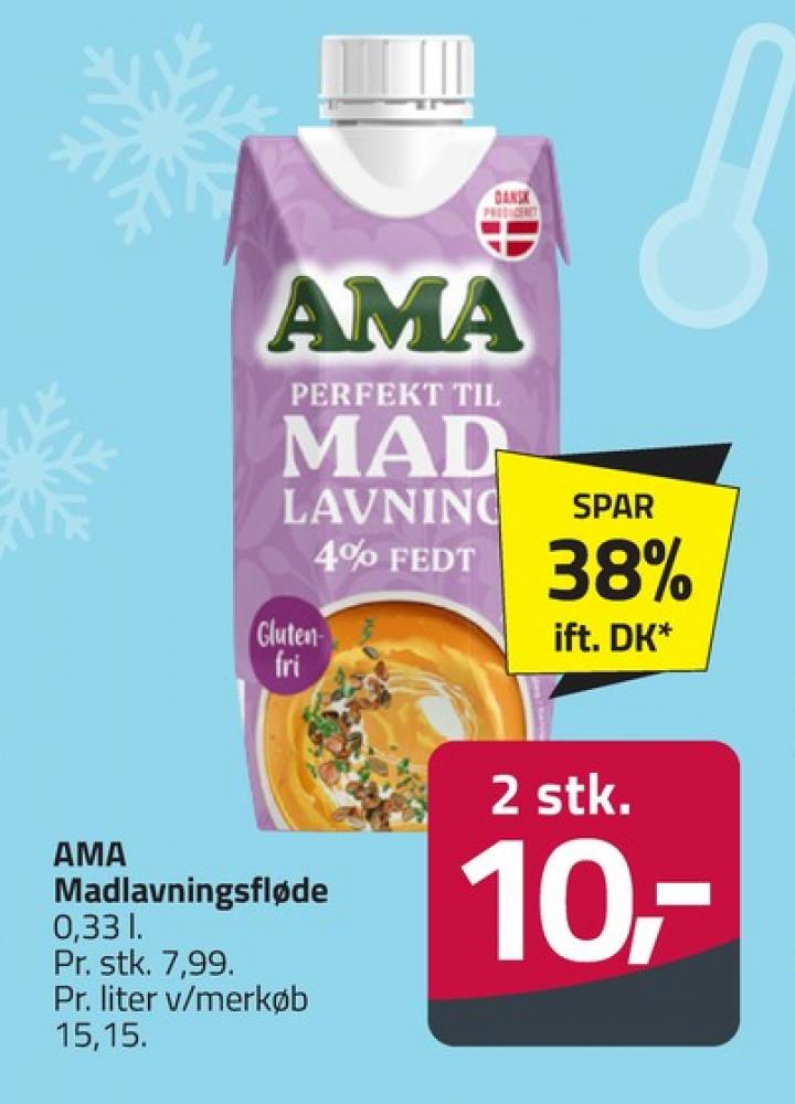Ama, Madlavningsfløde 4%