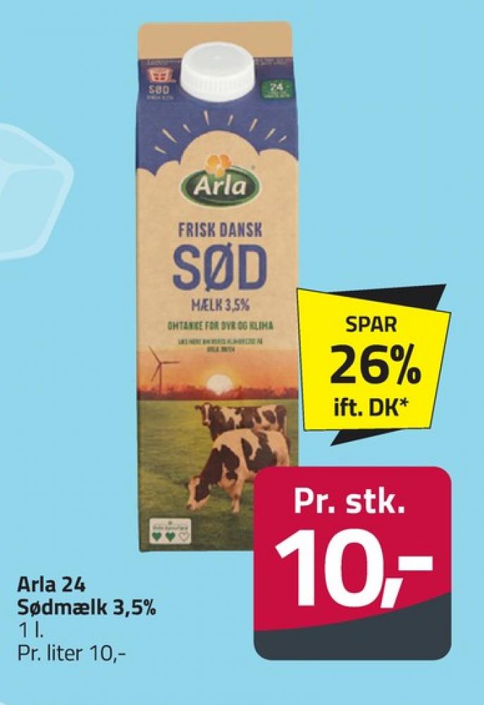 Arla, Sødmælk