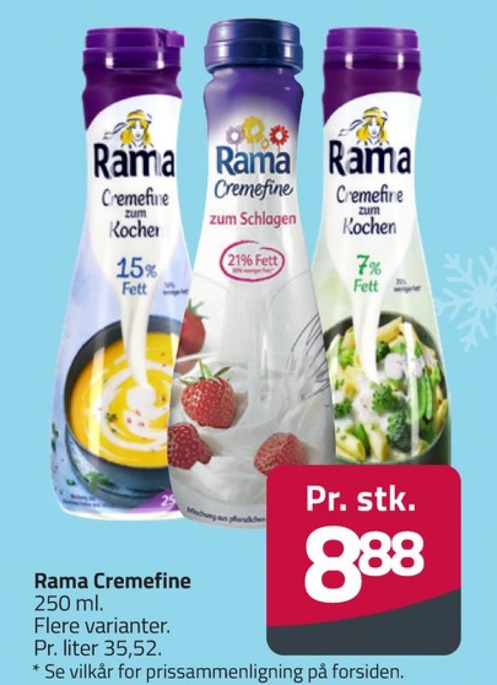 Rama, Madlavningsfløde 7 %