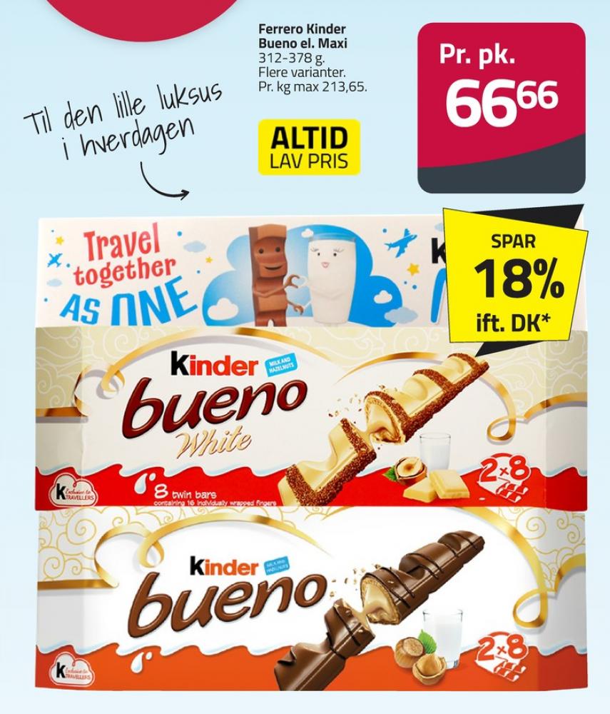 Kinder Maxi, Chokoladestænger
