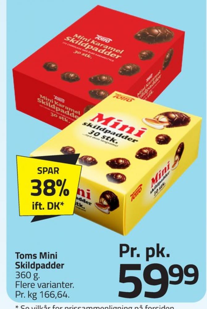 Toms Mini Karamel Skildpadder, Chokoladeskildpadder