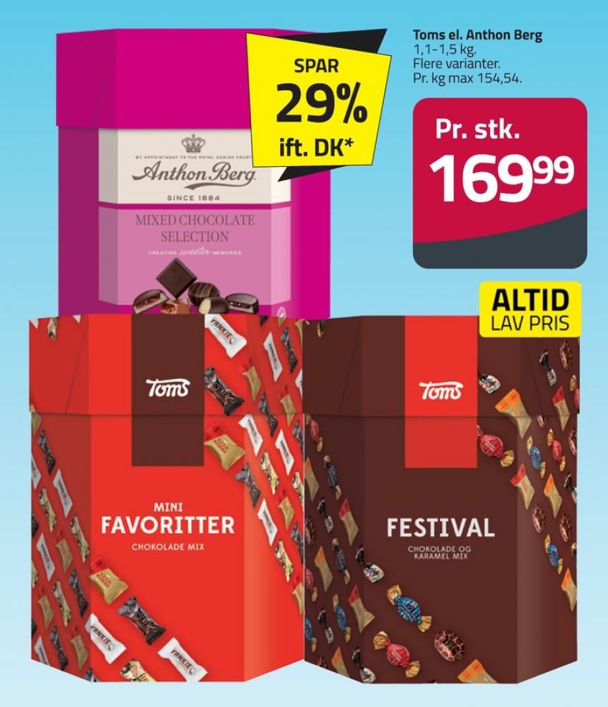 Toms Festival, Dessertchokolade