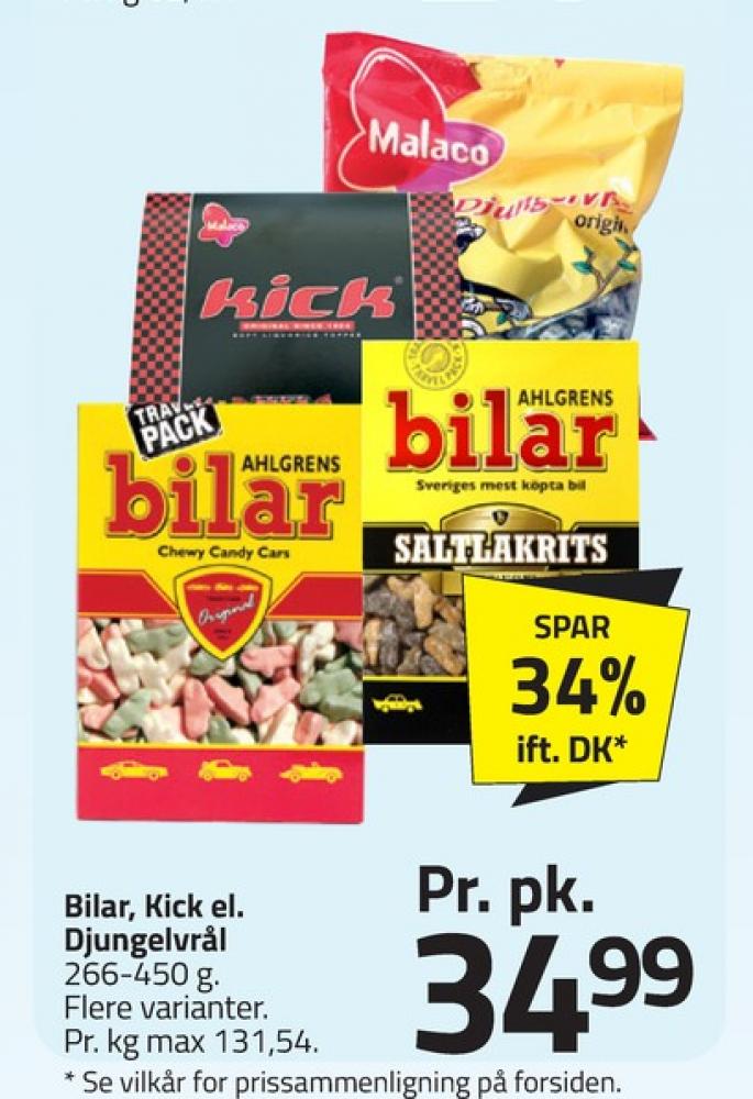 Malaco Kick, Lakridsstænger