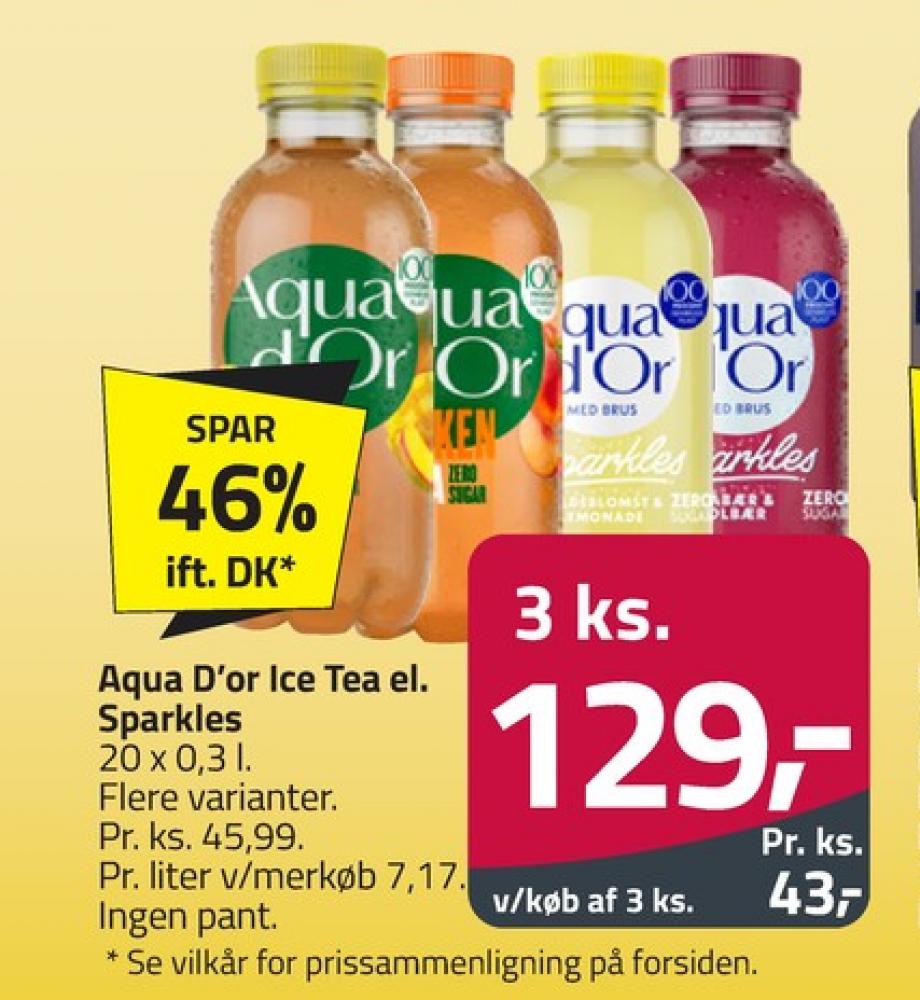 Aqua d'Or Fersken, Ice Tea Fersken 20 pk.