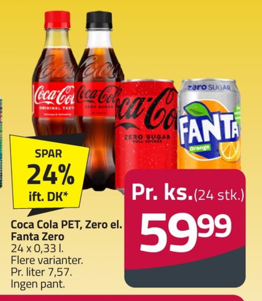 Coca Cola Zero, Cola 24 pk.