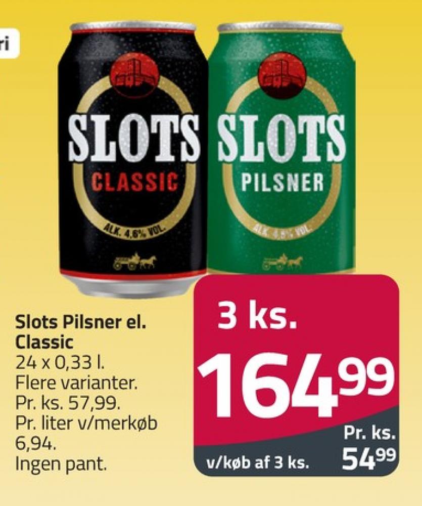 Slots Pilsner, Øl 24 pk.