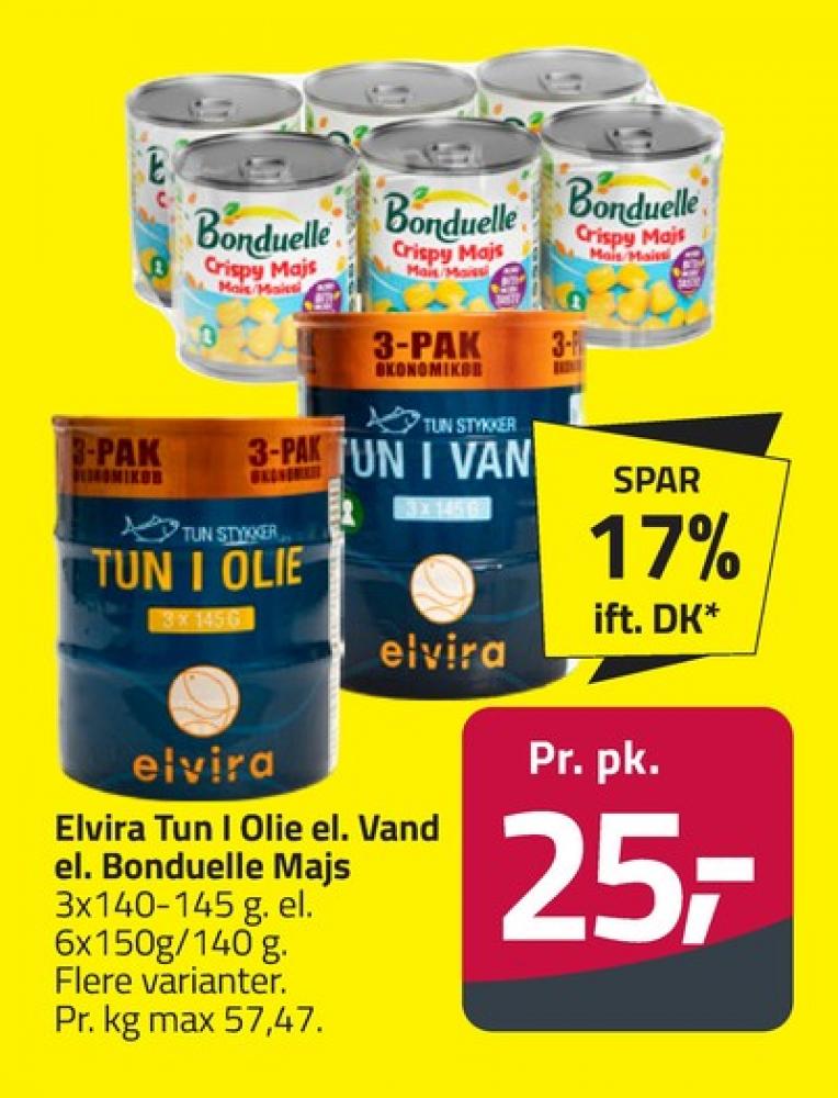 Elvira, Tun i olie