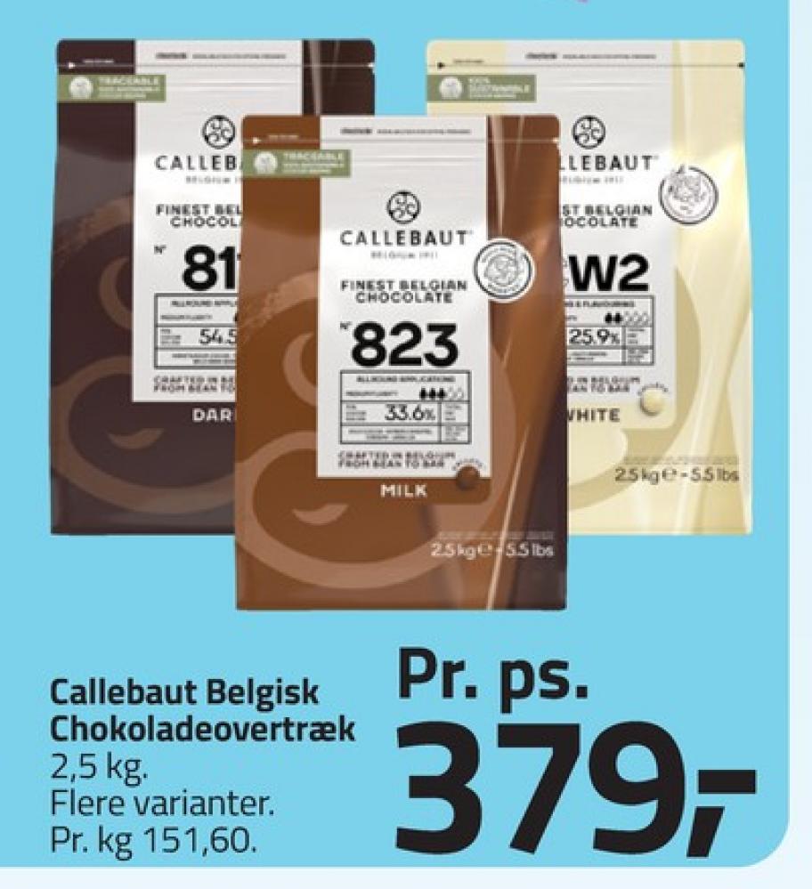 Callebaut, Overtrækschokolade 823