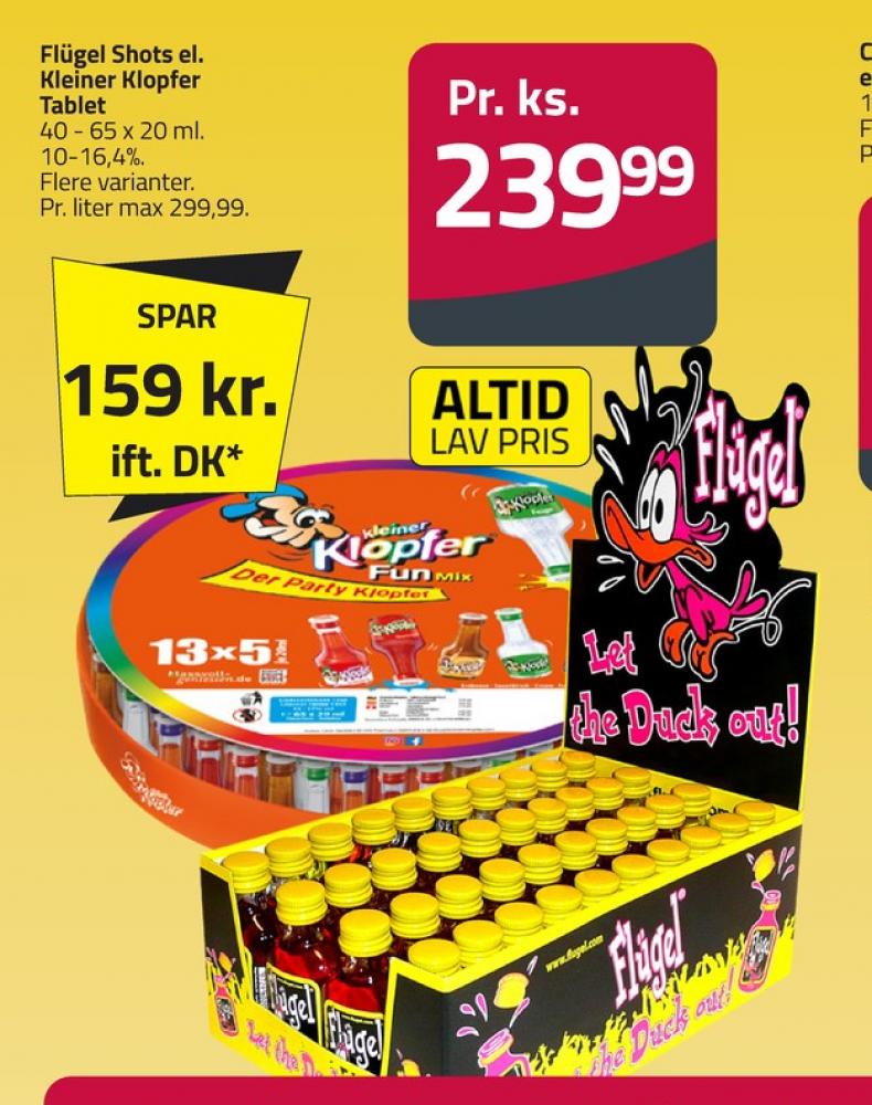 Kleiner Klopfer Fun Mix Tablet, Shots