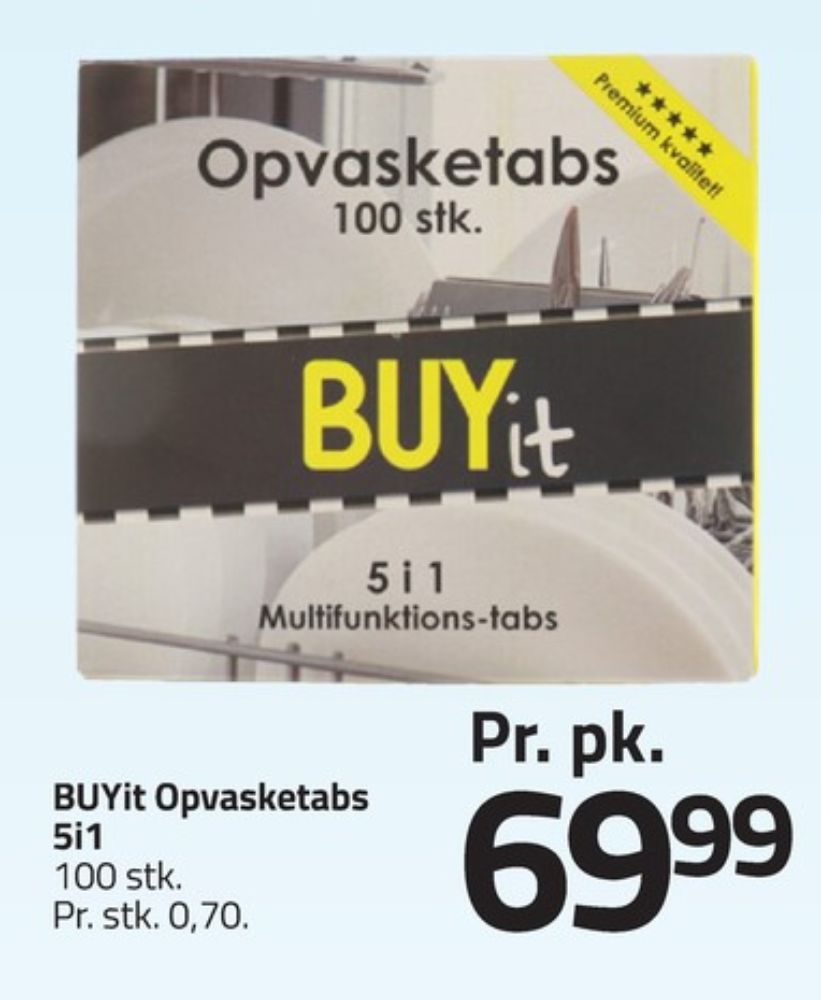 BUYit, Maskinopvask-tabs