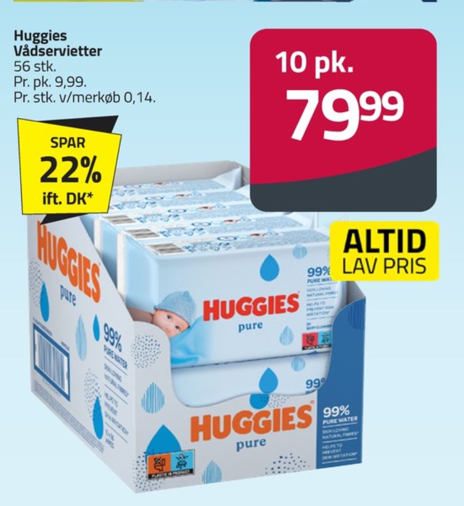 Huggies, Vådservietter
