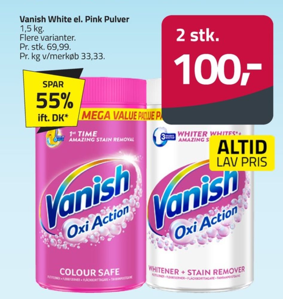 Vanish, Pletfjerner